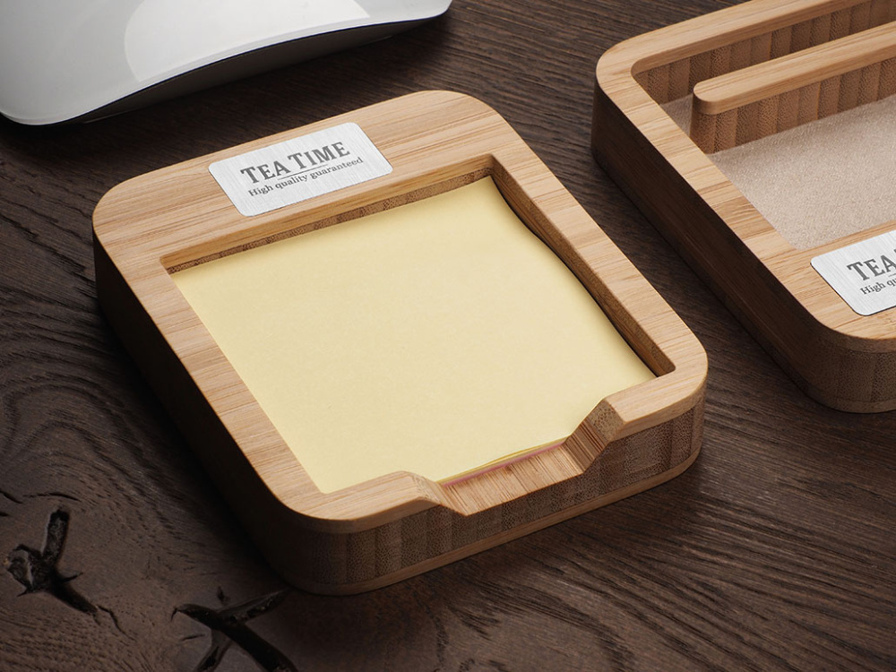 Logotrade advertising product picture of: Wooden memo card box 1832292