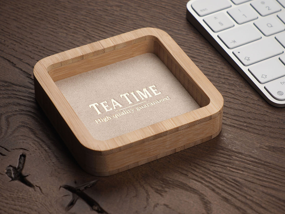 Logo trade promotional merchandise image of: Wooden desk organiser 1849292