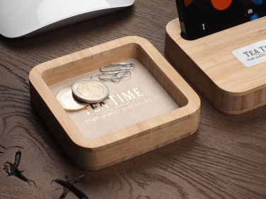 Logo trade advertising products image of: Wooden desk organiser 1849292