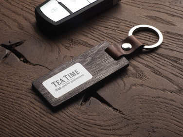 Logotrade promotional product picture of: Wooden keyring 1853121