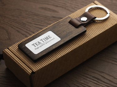 Logotrade promotional items photo of: Wooden keyring 1853121