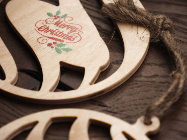 Logotrade promotional product image of: Wooden Christmas Decoration 1856121