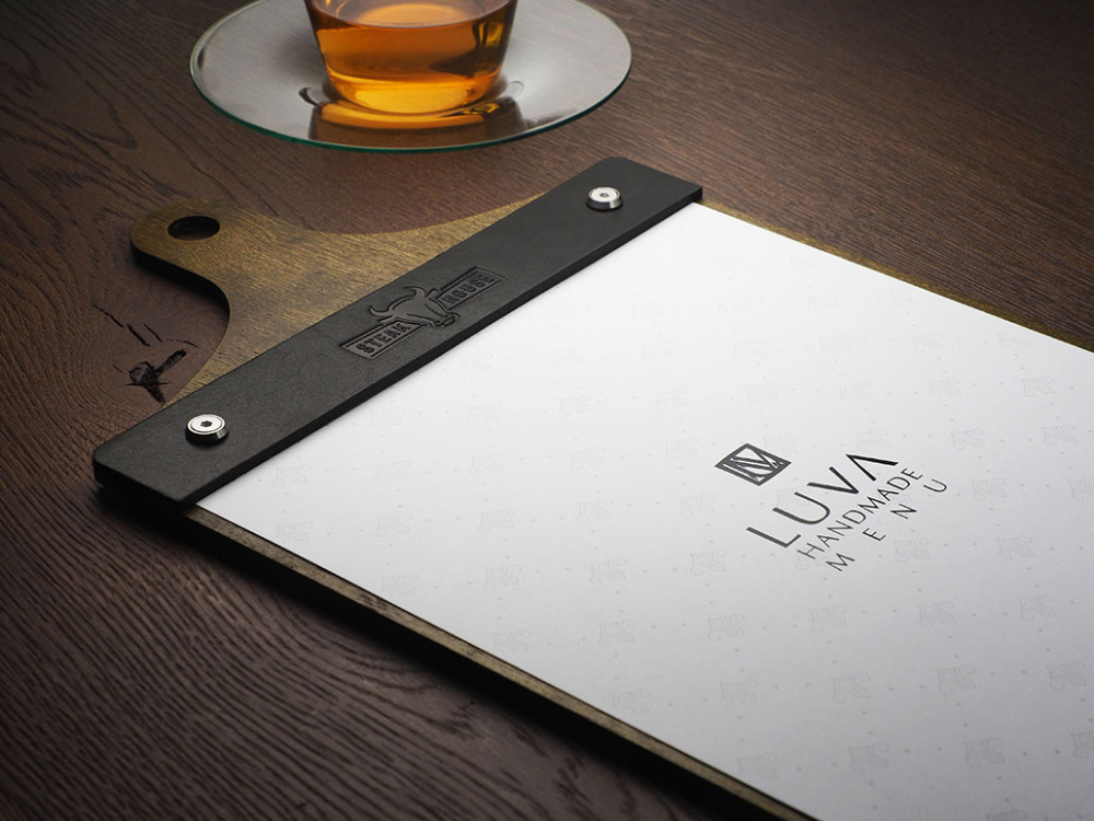 Logo trade corporate gift photo of: Menu cover 1861121
