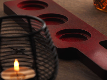 Logo trade corporate gift photo of: Wooden 3 Shot Serving Board 1863121