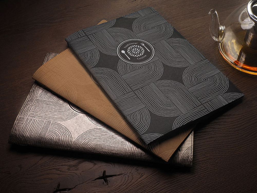 Logo trade promotional items image of: Menu cover Ambiente 1178299