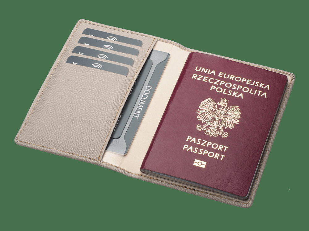Logo trade corporate gift photo of: RFID passport case 1301113