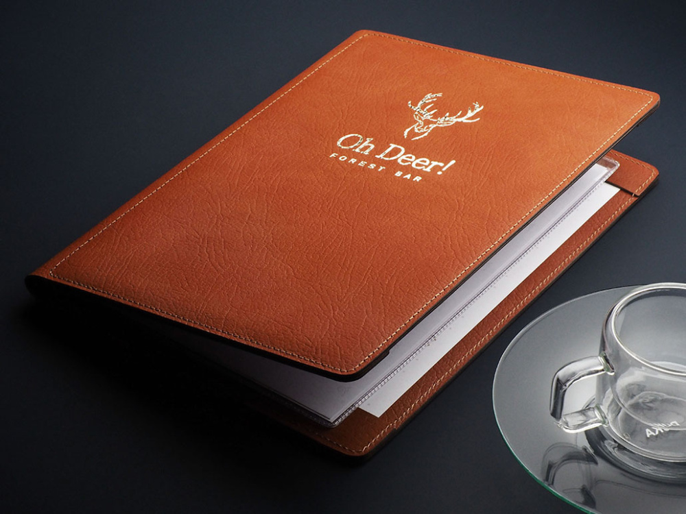 Logo trade business gifts image of: Menu cover Fine Dining Pro 1634318