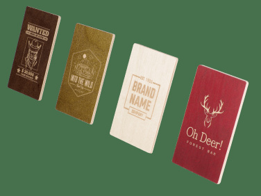 Logo trade business gifts image of: Wooden magnet 2034121