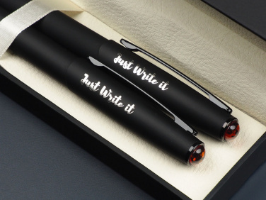 Logo trade advertising products picture of: Amber Pen set  1235036