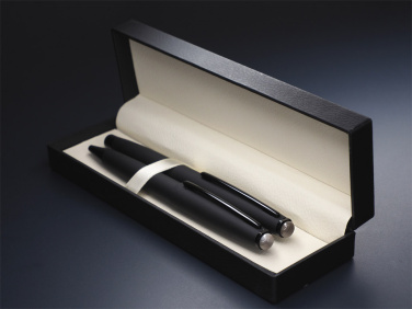 Logotrade promotional item picture of: Striped Flint Pen set 1284036