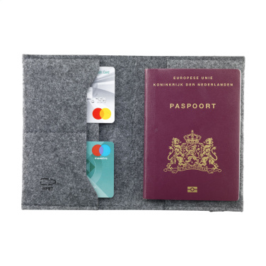 Logo trade promotional merchandise photo of: Identify GRS RPET Felt passport holder