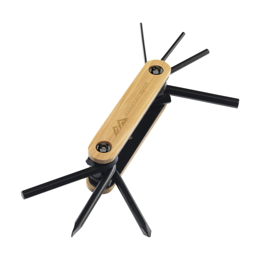 Logotrade promotional merchandise photo of: Bamboo Black Tool multi tool