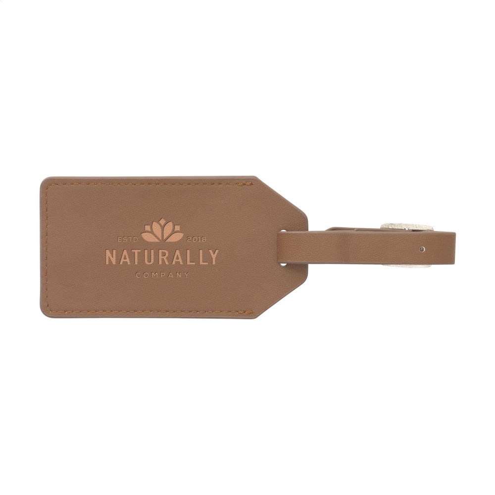 Logo trade corporate gifts picture of: Vegan Pineapple Leather Luggage Tag