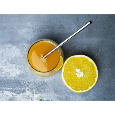 Logotrade promotional merchandise picture of: Reusable 1 piece ECO Straw Set stainless-steel straw