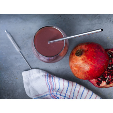 Logotrade promotional merchandise photo of: Reusable 1 piece ECO Straw Set stainless-steel straw