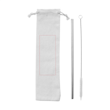 Logo trade promotional product photo of: Reusable 1 piece ECO Straw Set stainless-steel straw