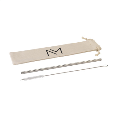 Logotrade promotional giveaways photo of: Reusable 1 piece ECO Straw Set stainless-steel straw