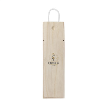 Logo trade promotional merchandise image of: WineWood wine box