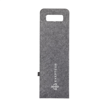 Logo trade promotional items image of: Wine Bag-to-Give GRS RPET