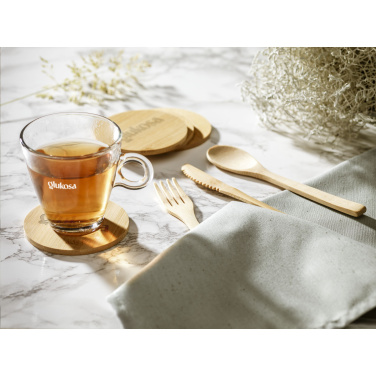 Logo trade corporate gifts image of: Bambu Cutlery Set