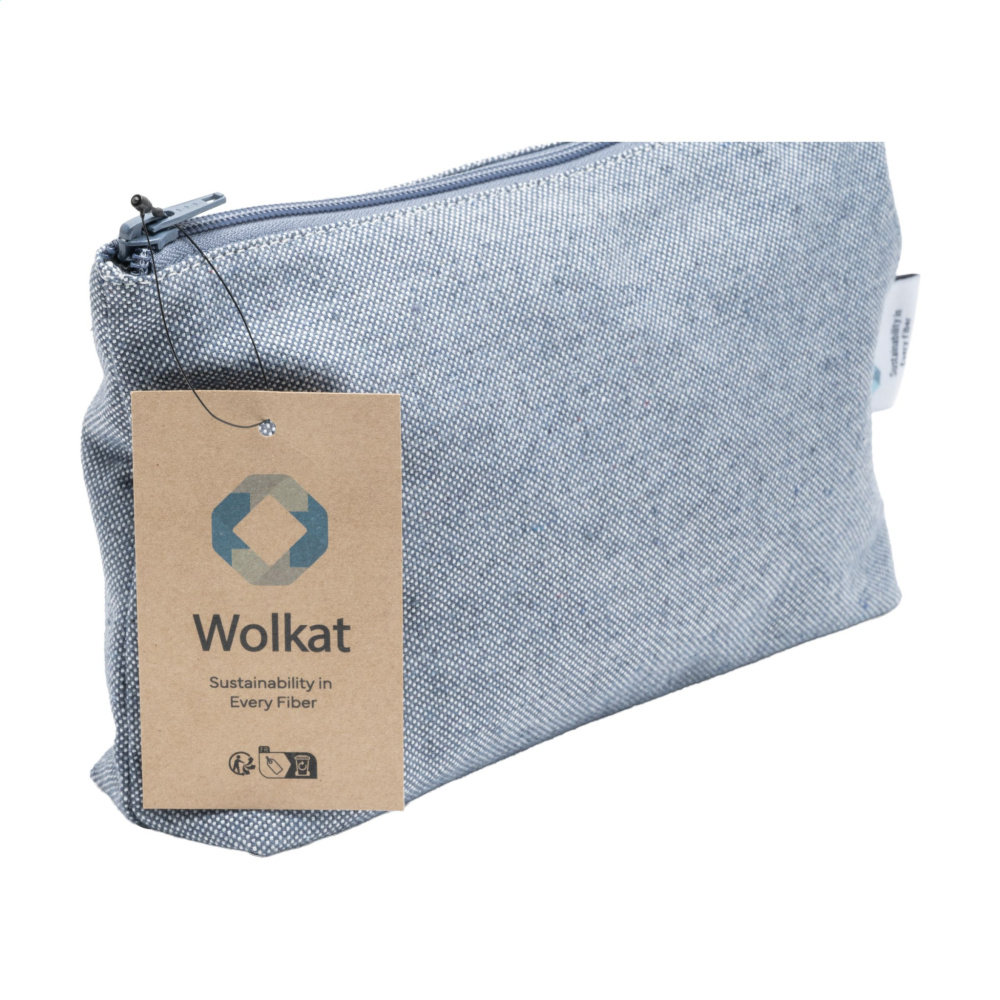 Logo trade promotional giveaways picture of: Wolkat Safi Recycled Textile Cosmetic Bag
