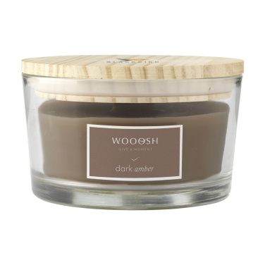 Logotrade advertising products photo of: Wooosh Flame Scented Candle Dark Amber