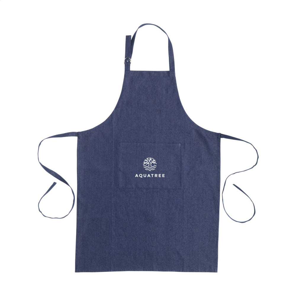 Logo trade corporate gift photo of: Apron GRS Recycled Denim (220 g/m²)