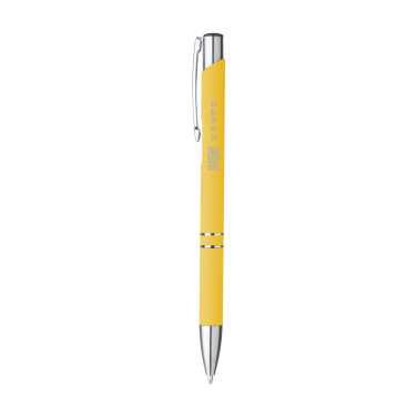 Logo trade promotional products image of: Ebony Soft Touch Accent pen