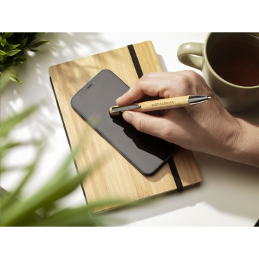 Logo trade promotional products image of: Luca Touch Bamboo stylus pen