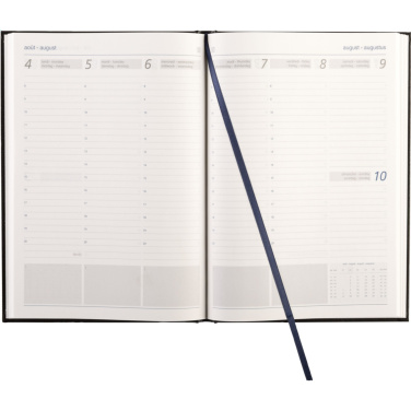 Logotrade promotional item image of: Eurodirect Balacron diary A5 4-languages