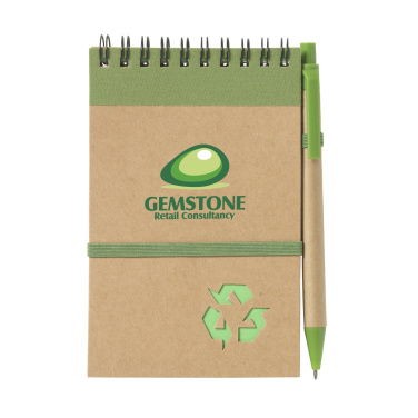 Logo trade promotional gifts picture of: RecycleNote-M Paper notebook