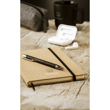 Logo trade promotional merchandise image of: CorkNote A5 Paper notebook