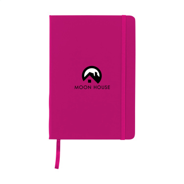 Logo trade promotional item photo of: BudgetNote A5 Blanc Paper notebook