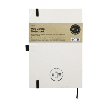 Logo trade promotional product photo of: Milk-Carton Paper Notebook A5