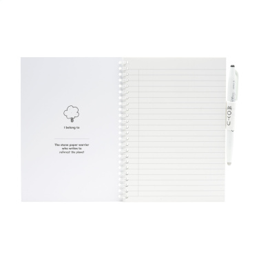Logotrade promotional item image of: MOYU Erasable Stone Paper Notebook SoftCover 18 pages