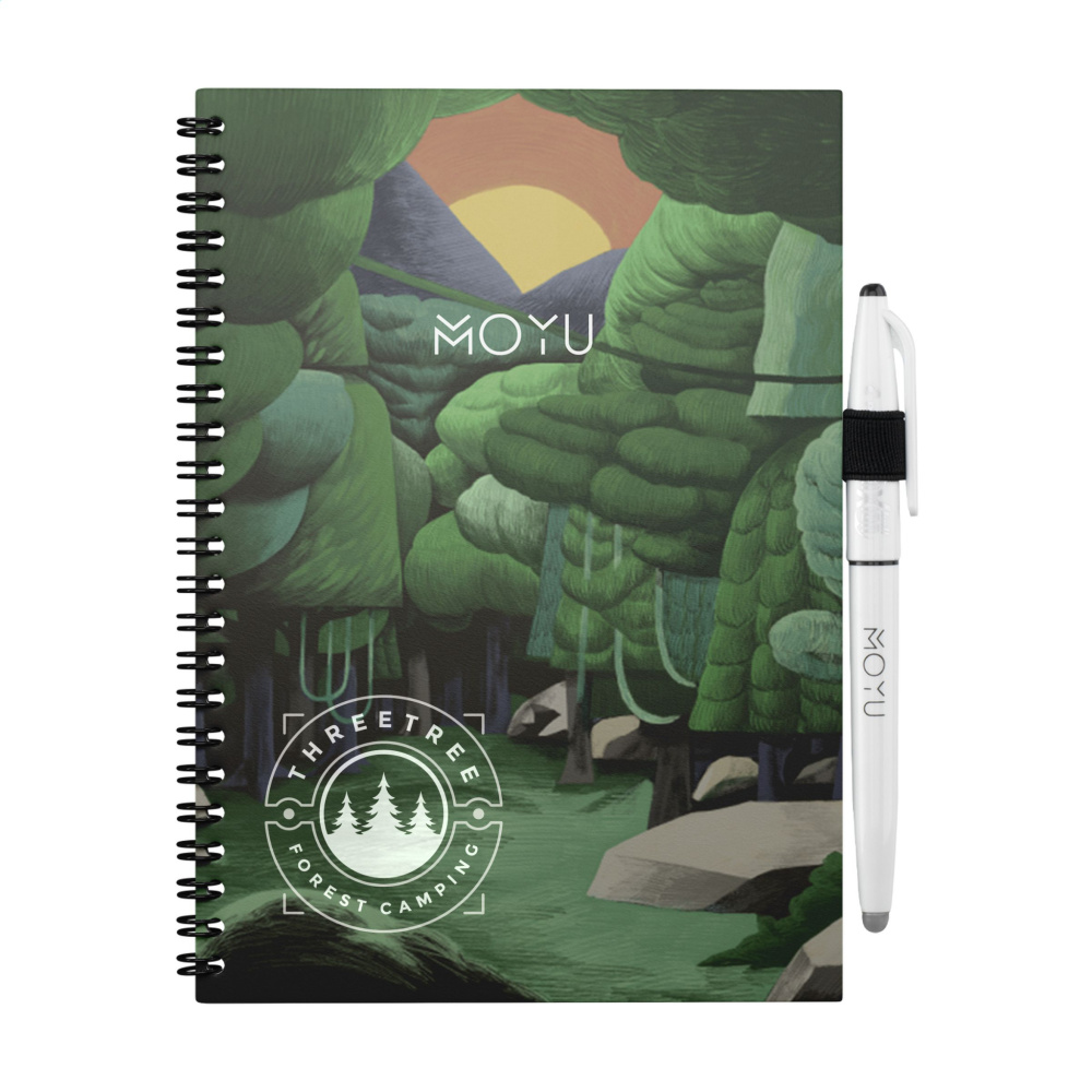 Logo trade advertising products image of: MOYU Erasable Stone Paper Notebook Custom SoftCover