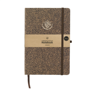 Logotrade promotional item picture of: CoffeeGround Cork Paper Notebook A5