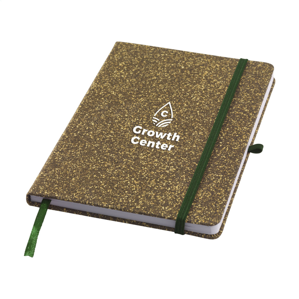 Logo trade promotional items image of: TeaGround Cork Paper Notebook A5