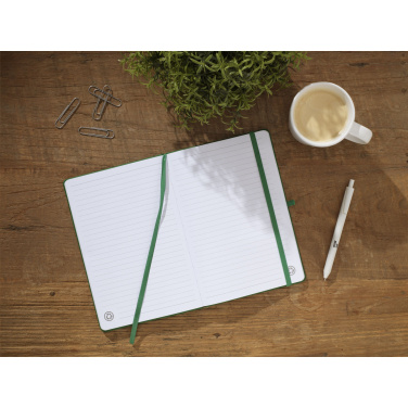 Logo trade promotional gifts image of: Recycled GRS PU Paper Notebook A5