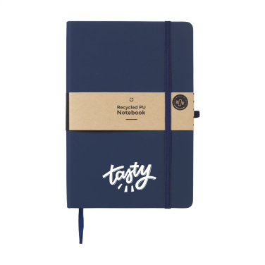 Logo trade promotional gifts picture of: Recycled GRS PU Paper Notebook A5
