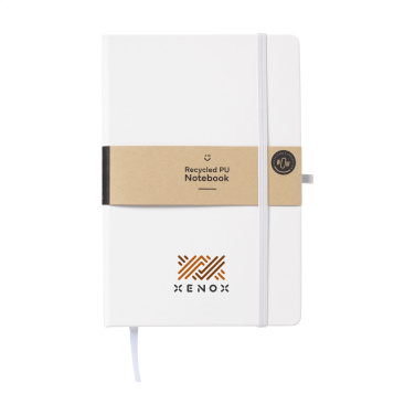 Logo trade promotional product photo of: Recycled GRS PU Paper Notebook A5