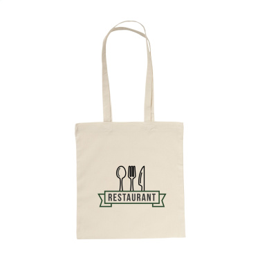 Logo trade business gifts image of: ShoppyBag (135g/m²) long handles cotton bag