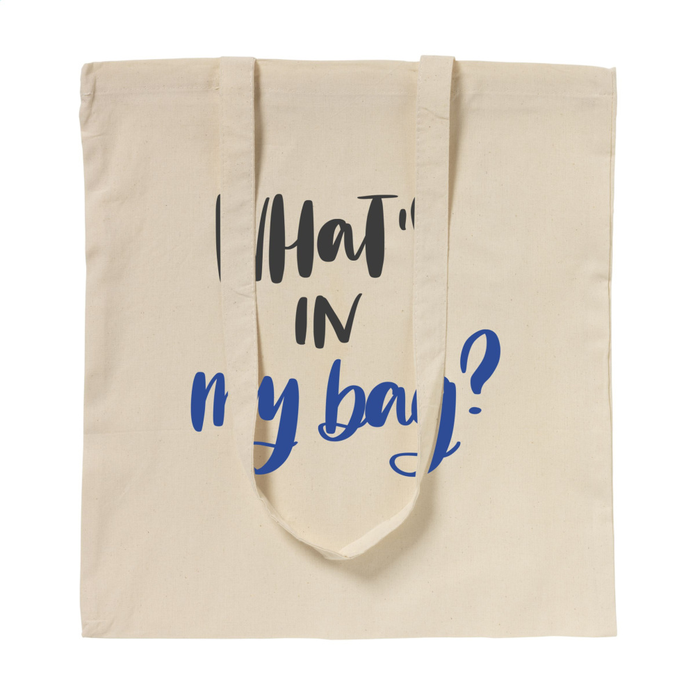Logo trade promotional merchandise image of: ShoppyBag (100 g/m²) long handles cotton bag