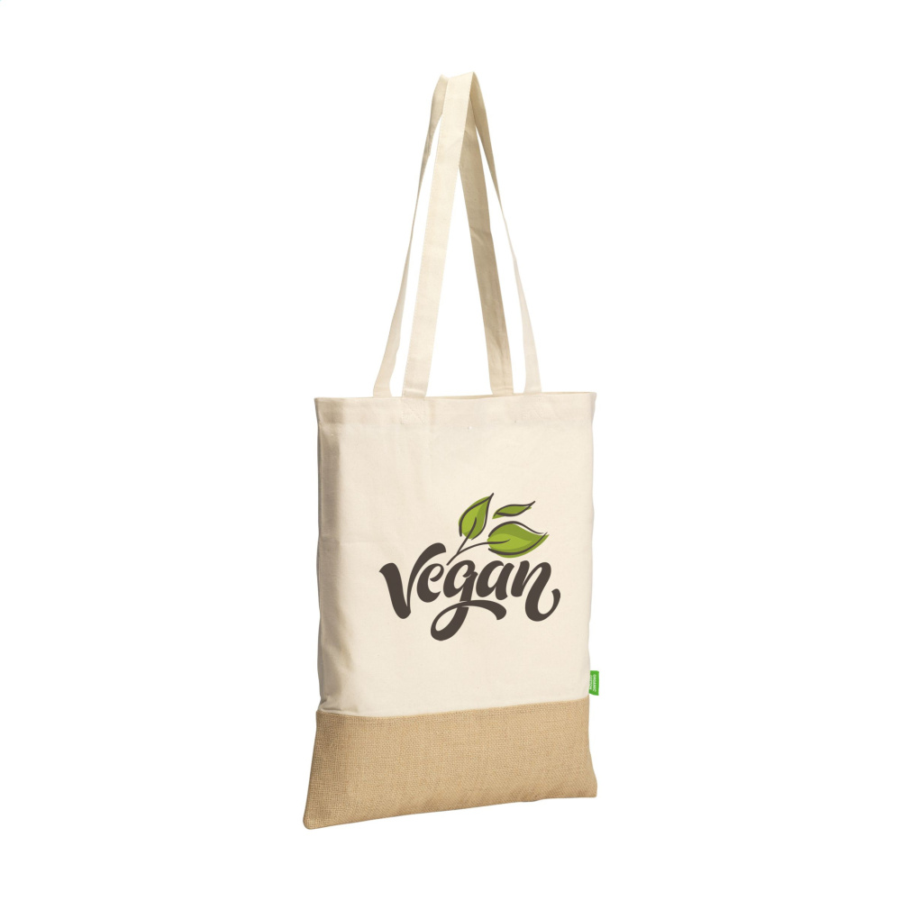 Logo trade promotional merchandise image of: Combi Organic Shopper (160 g/m²) bag