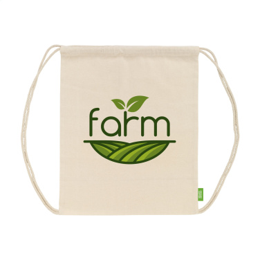 Logo trade promotional products image of: Organic Cotton GOTS Promo (140 g/m²) backpack