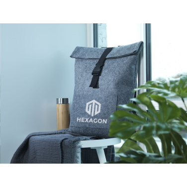 Logo trade promotional gifts image of: Nolan GRS RPET Felt backpack