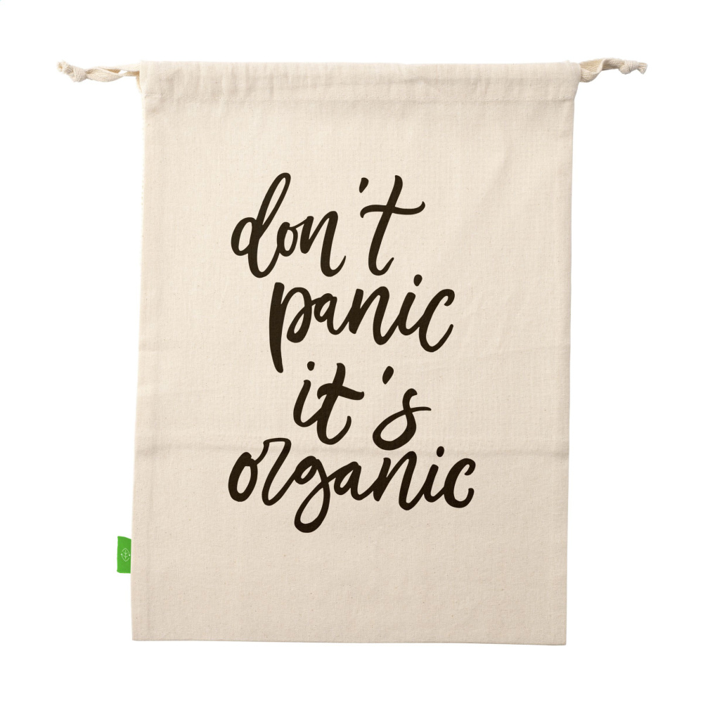 Logo trade business gifts image of: Natura Organic GOTS Mesh Bag (120 g/m²) fruit bag