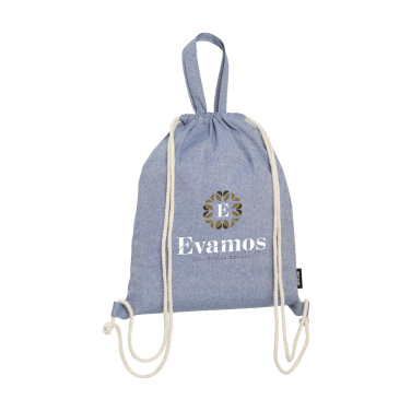 Logo trade corporate gifts image of: GRS Recycled Cotton PromoBag Plus (180 g/m²) backpack