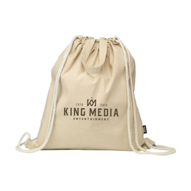 Logotrade promotional merchandise photo of: GRS Recycled Cotton PromoBag Plus (180 g/m²) backpack