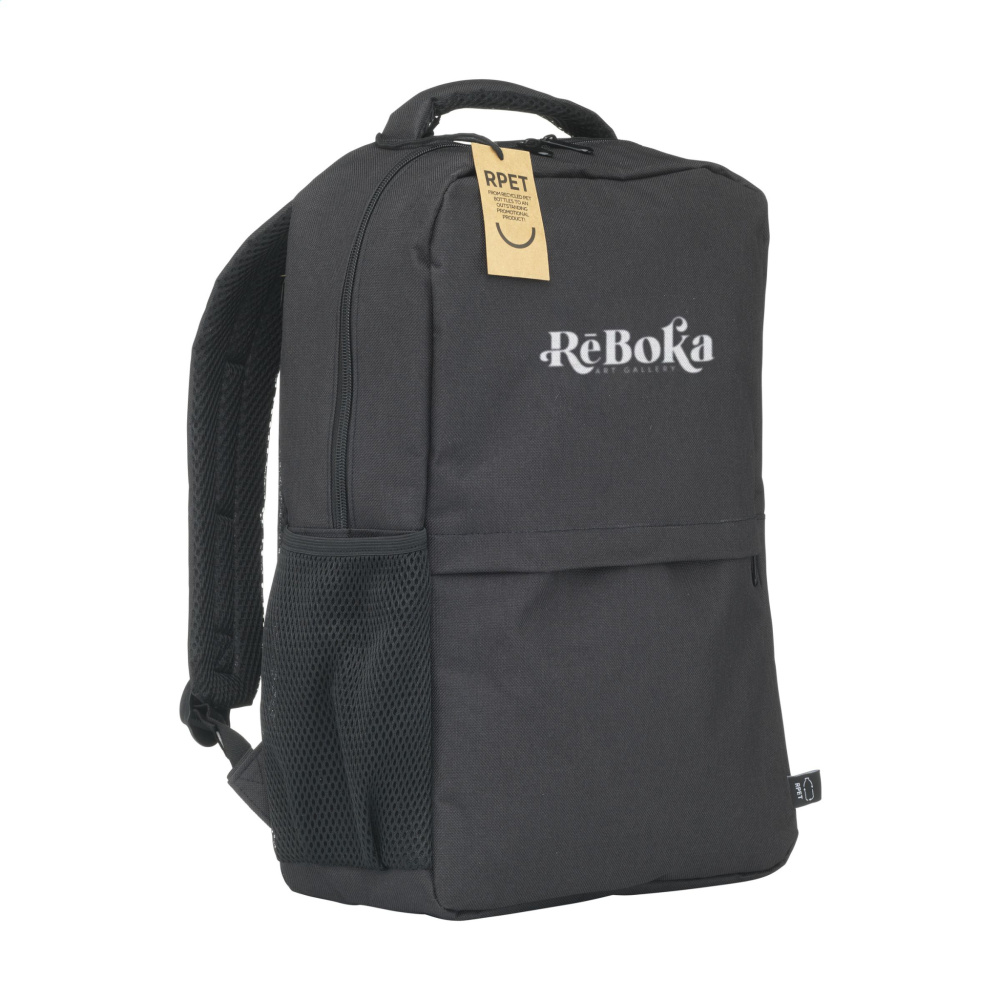 Logo trade corporate gifts image of: Finley GRS RPET Laptop Backpack